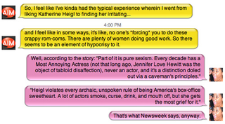 Illustration for article titled Newsweek Wonders Why Katherine Heigl Is Annoying — We Try To Answer